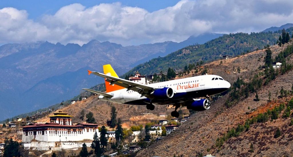 flights to bhutan